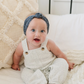 Knotted Black Mudcloth Pattern Baby Nylon Headband