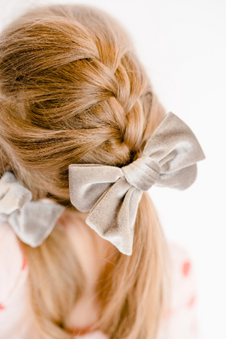 Set of 3 Luxe Soft Velvet 4" Bows