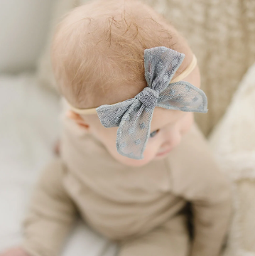 Fancy Textured Tulle Petite Bows