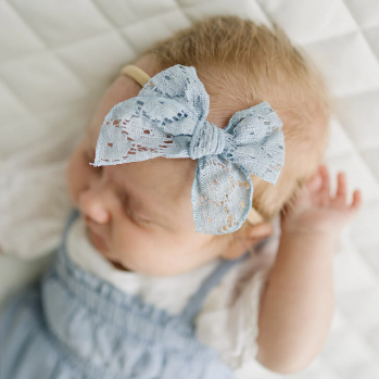 Sailor Eyelet Lace Dainty Hair Bow