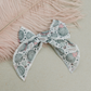Happy New Year 2025 4" Serged Cotton Hair Bow