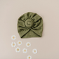Knotted Waffle Knit Baby Turban