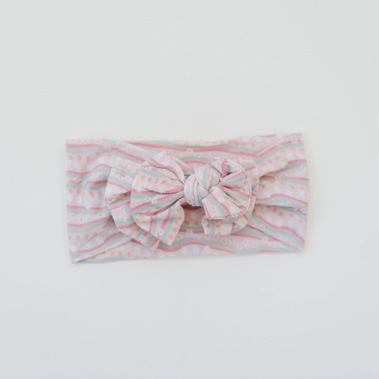 Sunshine Sunrise Baby Bow Nylon Headband