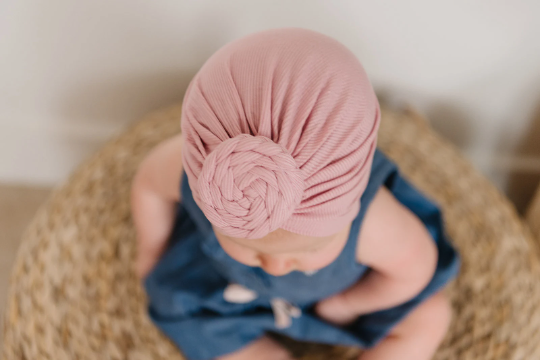Braided Ribbed Baby Turban