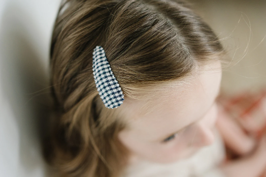 Set of 5 Fall Plaid Snap Hair Clips
