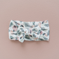 Olive and Neutral Twig Floral Nylon Headband
