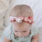 Knotted Rust Watercolor Tie Dye Baby Nylon Headband