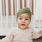 Knotted Waffle Knit Baby Turban