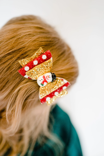 Holiday Glitter Glam Hair Clips
