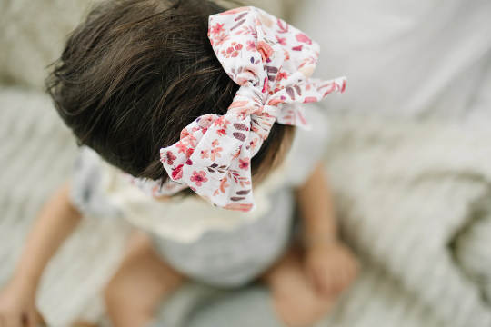 Autumn Gourd Big Bow Baby Nylon Headband