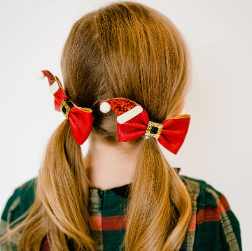 Favorite Holiday Faux Leather Glitter Bows