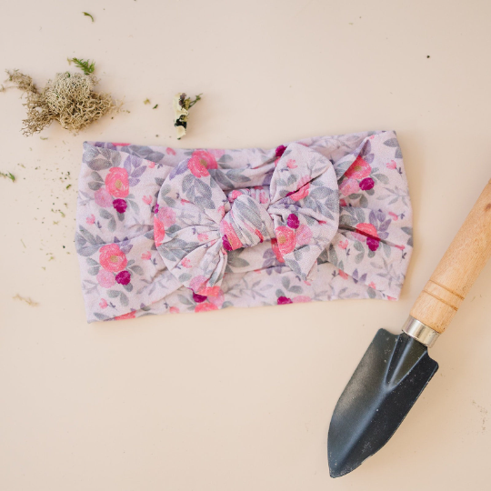 Garden Cottage Floral Nylon Headband