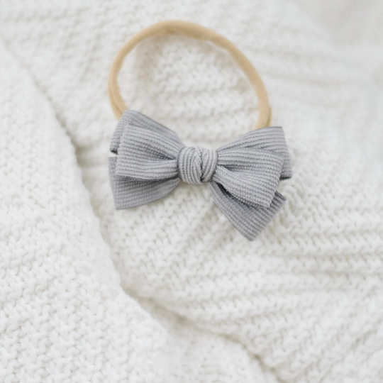 Double Stacked Corduroy Hair Bows