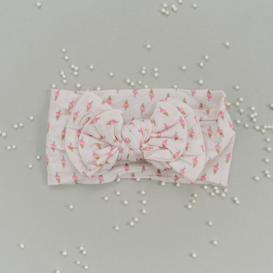 Cherry On Top Ice Cream Nylon Headband