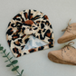 Leopard Print Baby Bun Turban
