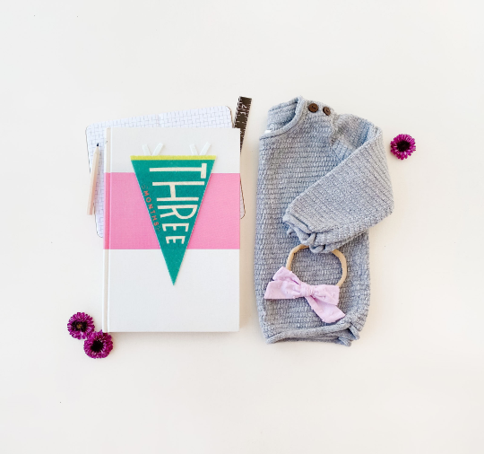 Little Girl Outfit With Peony Swiss  Dot Cotton Bows - Golden Dot Lane