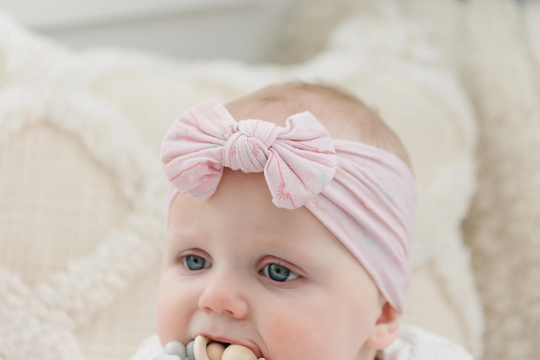 Sunshine Sunrise Baby Bow Nylon Headband