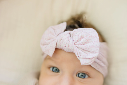 Fall Heart Dotted Arches Nylon Baby Headband