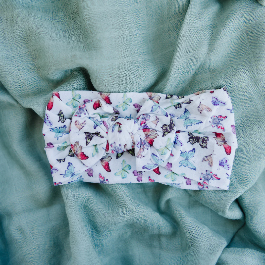 Butterfly Garden Trendy Baby Nylon Baby Headband