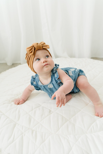 Thick Bow Baby Turbans
