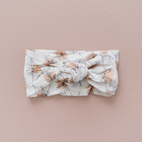 Knotted Mustard Floret Nylon Headband
