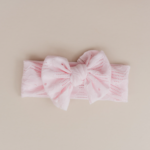 Soft Spring Eyelet Baby Headwrap