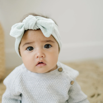 Dainty Dotted Darling Baby Bow Headband