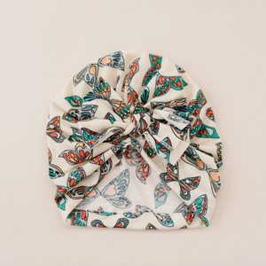 Natural Boho Butterfly Floppy Bow Baby Turban