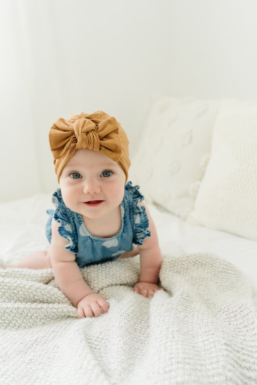 Thick Bow Baby Turbans
