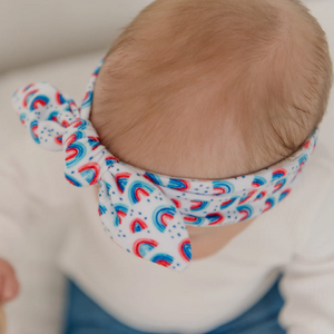 4th of July Rainbow Summer Bow Headband