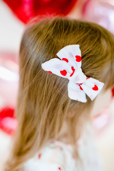 Red Heart Lover Linen 3.5” Bow