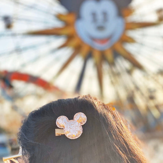 Pink Magical Ears Alligator Clip - Golden Dot Lane
